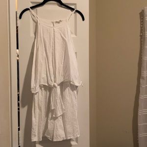 WHITE COTTON ROMPER